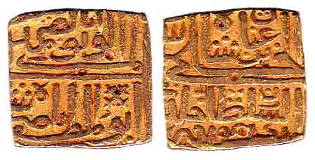 Nasir Shah, Gold, Tanka, al-wathiq legend, AH 914 (Rajgor 3154; G&G M105). Very Fine, Scar