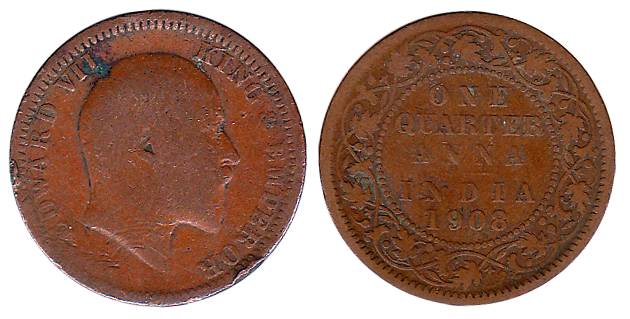 Copper (200), ¼ Anna, Edward VII and George VI. Various dates in various conditions. 200 c