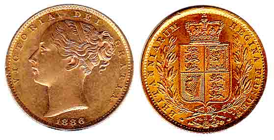 Australia, Victoria, Gold, Sovereign (Guinea), 1886, Sydney Mint. Extremely Fine.
