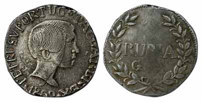 Goa, Pedro V, Silver, Rupia, 1859 (KM 279). Very Fine, Very Rare.