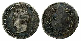 Goa, Luiz I, Silver, Pardao (300 Reis), 1868 (KM 281). About Very Fine, Very Rare.