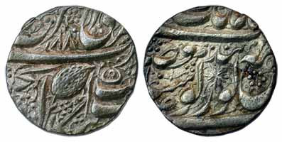 Amritsar Mint, Silver, Rupee, Nanakshahi, 1880. Very Fine+, Scarce.