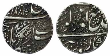 Amritsar Mint, Silver, Rupee, Nanakshahi, 1884/90. Very Fine+, Scarce.