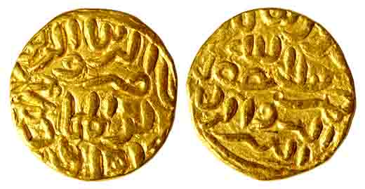 Nasir ud din Mahmud Shah, Gold, 10.80.Tanka, No Mint, No Date type (G&amp;G# B406). About 