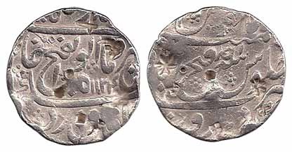 Jahandar Shah, Silver, Rupee, Fathabad Dharur Mint, AH 1124/Ahad, Abu al Fath type (KM 363