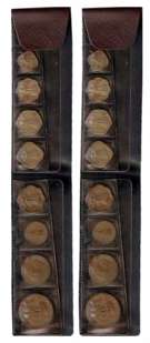 1967 UNC Strip of 8 Regular coins, Bombay Mint (RB# 15). Scarce.