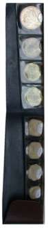 1970 UNC Strip of 8 Regular coins, Bombay Mint (RB# 25). Scarce.