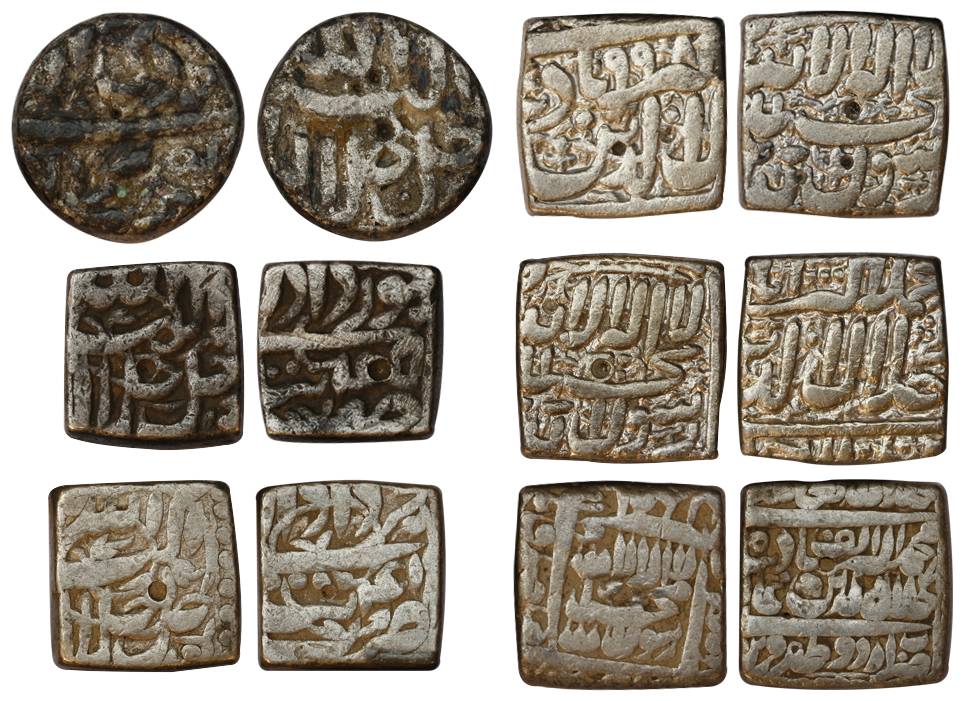 Akbar, Silver (6), Rupee, Ahmedabad, Berar, Tatta (2) and Urdu Zafar Qarin Mints. Various 