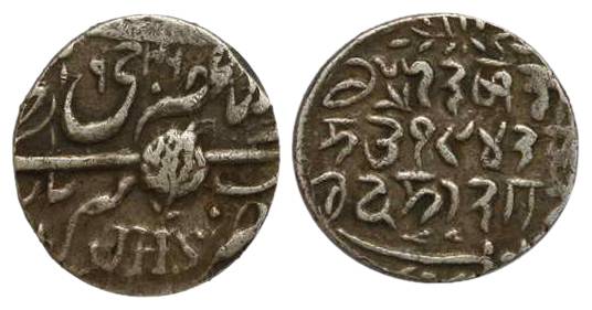 Silver (3), JHS coins, Rupee (2) and ½ Rupee with the English JHS on obv AD 1913, 1923 and
