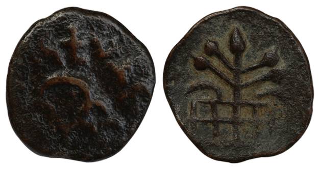 Anandas of Karwar, Chutkulanand, Copper, 7.21 g, Brahmi legend around a hill symbol on obv