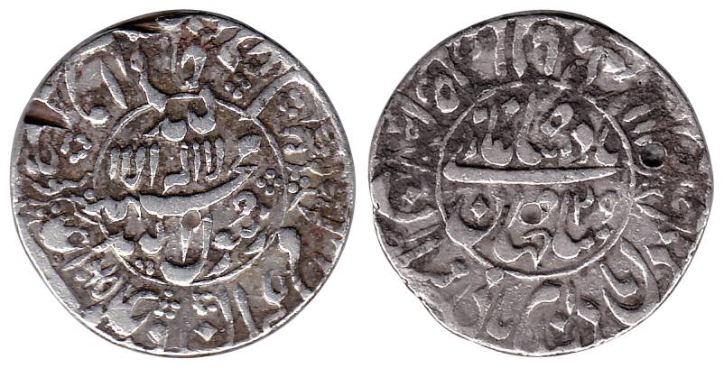 Shah Jahan, Silver, Rupee, Shahjahanabad Mint, RY 29, circular areas type on both sides. A