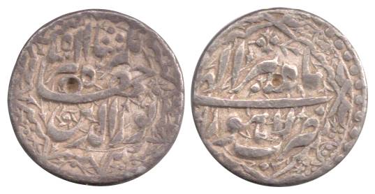 Jahangir, Silver, Rupee, Lahore Mint, nur ud din type with ornamental borders, Tir Month (