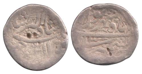 Jahangir, Silver, Rupee, Kashmir Mint, nur ud din type, Sharewar Month (KM 145.10). Test m