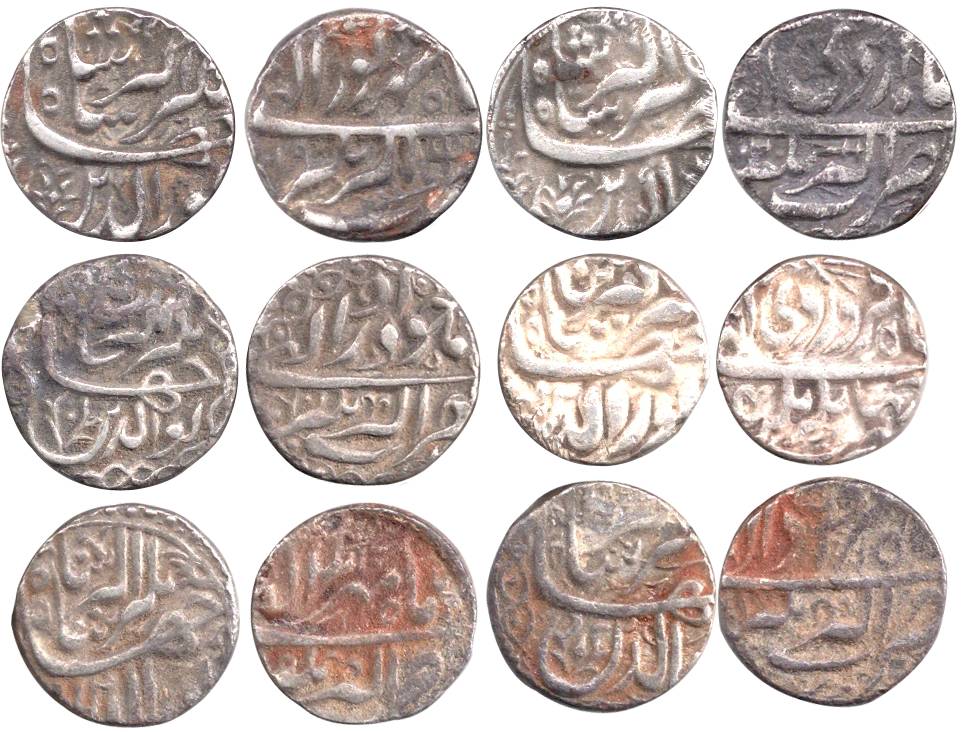 Jahangir, Silver (6), Rupee, Akbarnagar Mint, Farwardi, Ardibihisht, Mihr, Shahrewar, Amar