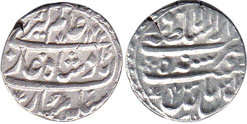 Lahore Mint, Silver, Rupee, in the name of Alamgir II, Dar us Sultanate Lahore Mint, AH 11