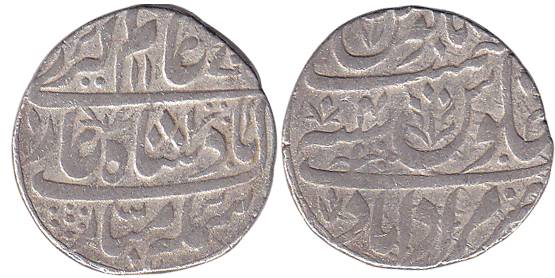 Hafiz Rahmat Khan, Muradabad Mint, Silver, Rupee, in the name of Alamgir II, AH 1170/4 (KM