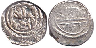 GorsappaNayak, Silver, 1.35 g, a horse running to right on obv, Nagari legend on rev. Very
