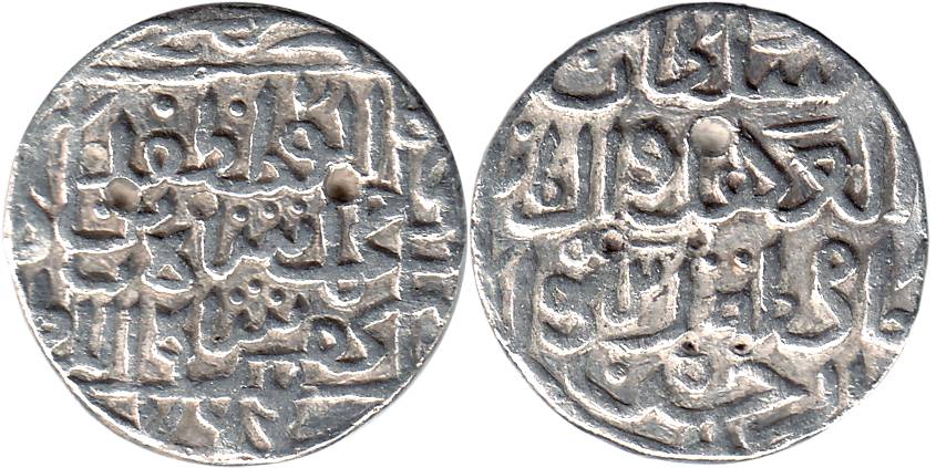 Muhammad Shah, Silver, Tanka, Fathabad mint, AH 765 (Rajgor# 2531, G&G# BH 28).Very Fine, 