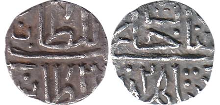 Ghiyas Shah, Silver, 0.93 g, 1/12 Tanka, ND (G&G# M80).Extremely Fine, Rare.