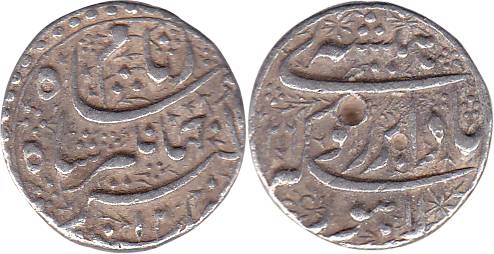 Jahangir, Silver, 11.39 g, Rupee, Lahore Mint, Hamesha couplet, AH 1026/12 (KM 149.14).Abo