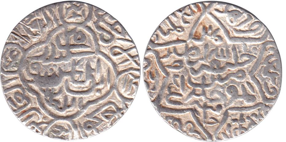 Sikandar Shah bin Ilyas Shah, Silver, Tanka, Satgaon Mint, with the names of four Khalifas