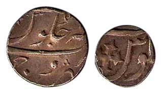 Silver (5), Rupee (3), and ½ Rupee (2). Various varieties, Very Fine+. 5 coins