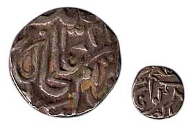 Silver (4), Rupee (2), ¼ Rupee and 1/8 Rupee; Copper (3), Paisa. Various types and dates. 