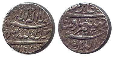 Jahangir, Silver, Heavy Rupee, 20% Heavy, Dehli Mint, AH 1015/2, Kalima type, (KM 152.8). 