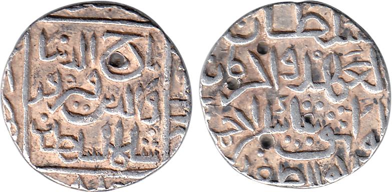 Tajud-Din Firuz, Silver,Tanka, HazratAhsanabad Mint, AH 810 (Rajgor 2570, G&G BH63). Very 