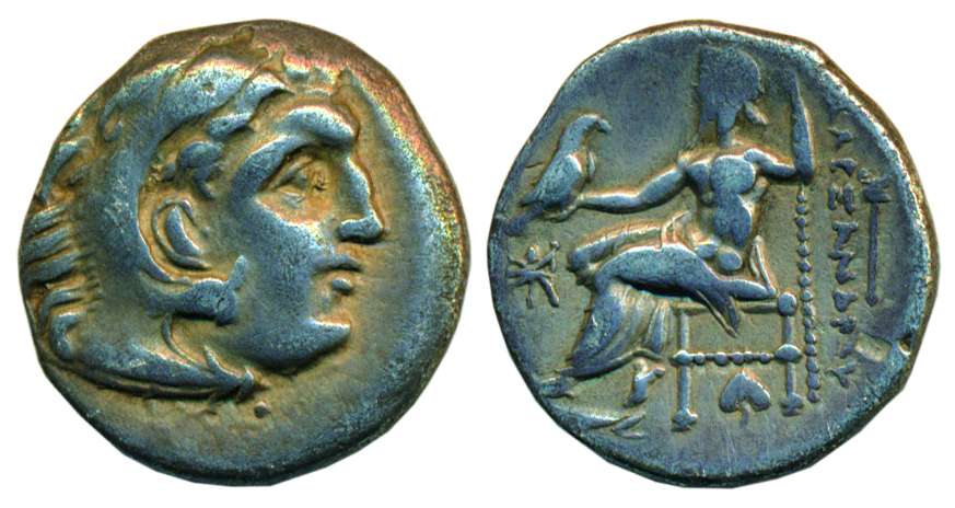 Philip of Mecedonia, 4th century BC, Silver, 4.24 g, Drachm, Alexander-like bust of the Gr