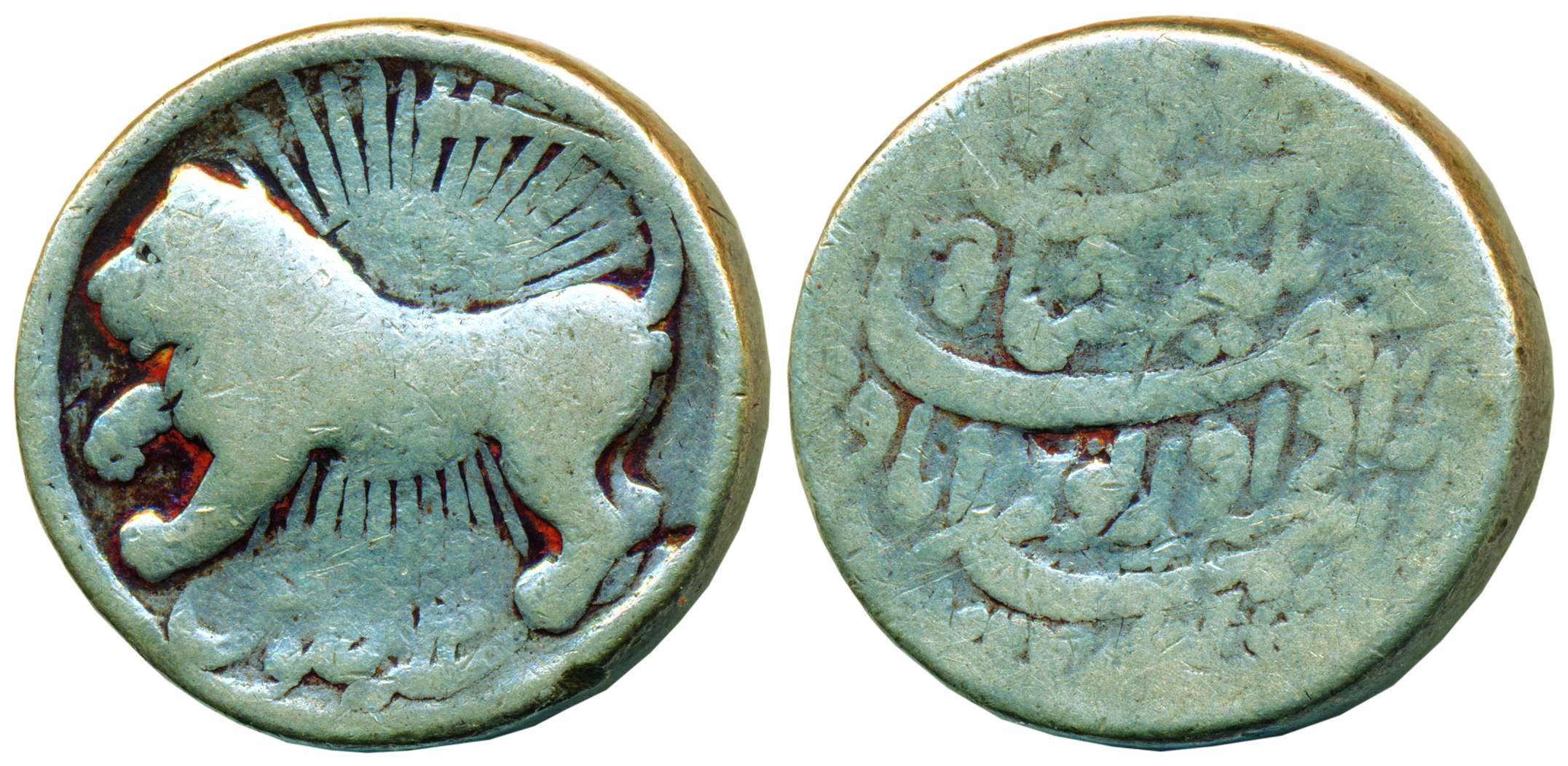 Jahangir, Silver, Zodiac Rupee, Ahmedabad Mint, Leo Sign, AH 1027/13 (KM 150.11). Fine+, V