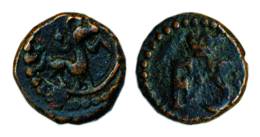 Copper, Cash, F3 monogram with a crown on obv, a lion attacking to left on rev. About Extr