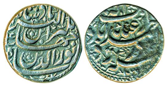 Jahangir, Silver, 11.13 g, Rupee, Ahmedabad Mint, Inayat type, AH 102x/4 (KM 149.4). About