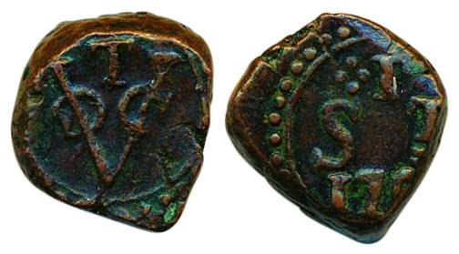 Sri Lanka, Dutch Occupation, Copper, 13.70 g, Stuiver, 170x, T above VOC on obv, Trincomal