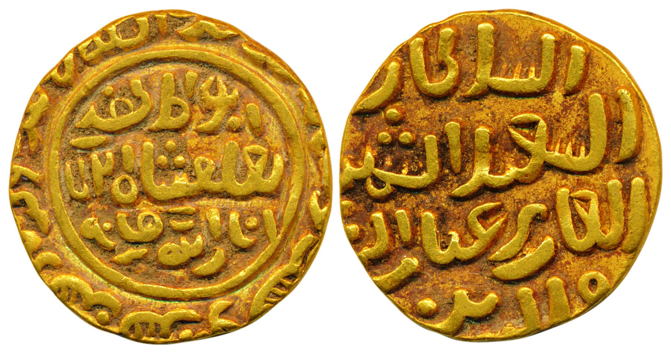 Muhammad III bin Tughluq, Gold, 11 g, Tanka, Daulatabad mint, in the name of his father Gh