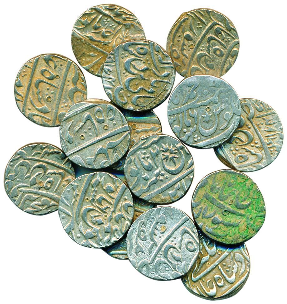 Muhammadabad Banaras mint, Silver (15), Rupee, all different coins of different authoritie