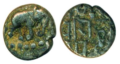 Chaulukyas of Gujarat, Siddharaja Jayasimha (c. AD 1094-1144), Silver, Masha, elephant to 