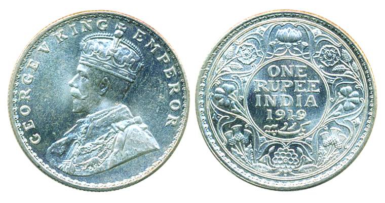 George V, Silver (3), Rupee, 1911, 1921 and 1922.Very Fine+, Scarce as a set of 3.