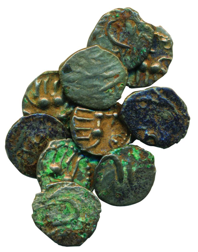 Vijayanagar Empire, Silver (10), Tara, a standing lion to left on obv.Very Fine to About E