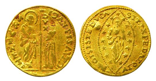 Austria, Gold, 3.44 g, Ducat(Zecchino) of the Doge Francesco Loredan 1752-62, Lord Christ 