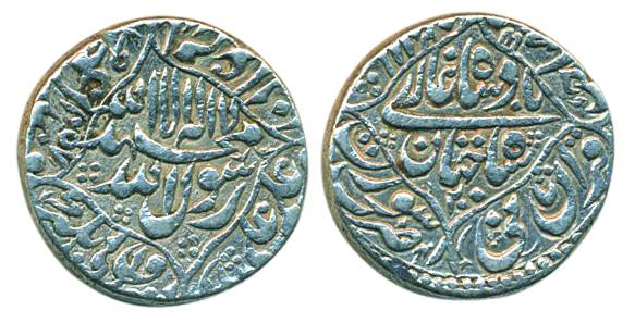 Shah Jahan, Silver, Rupee, Surat mint, quatrefoil type, AH 1057/20.Very Fine+, Scarce.