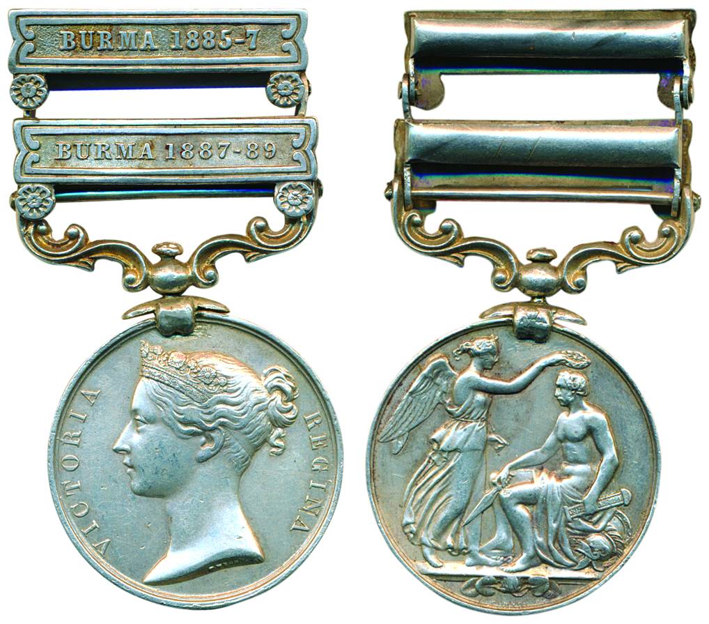 India General Service Medal (IGS), Victoria, Silver, bust of Victoria to left on obv, Vict