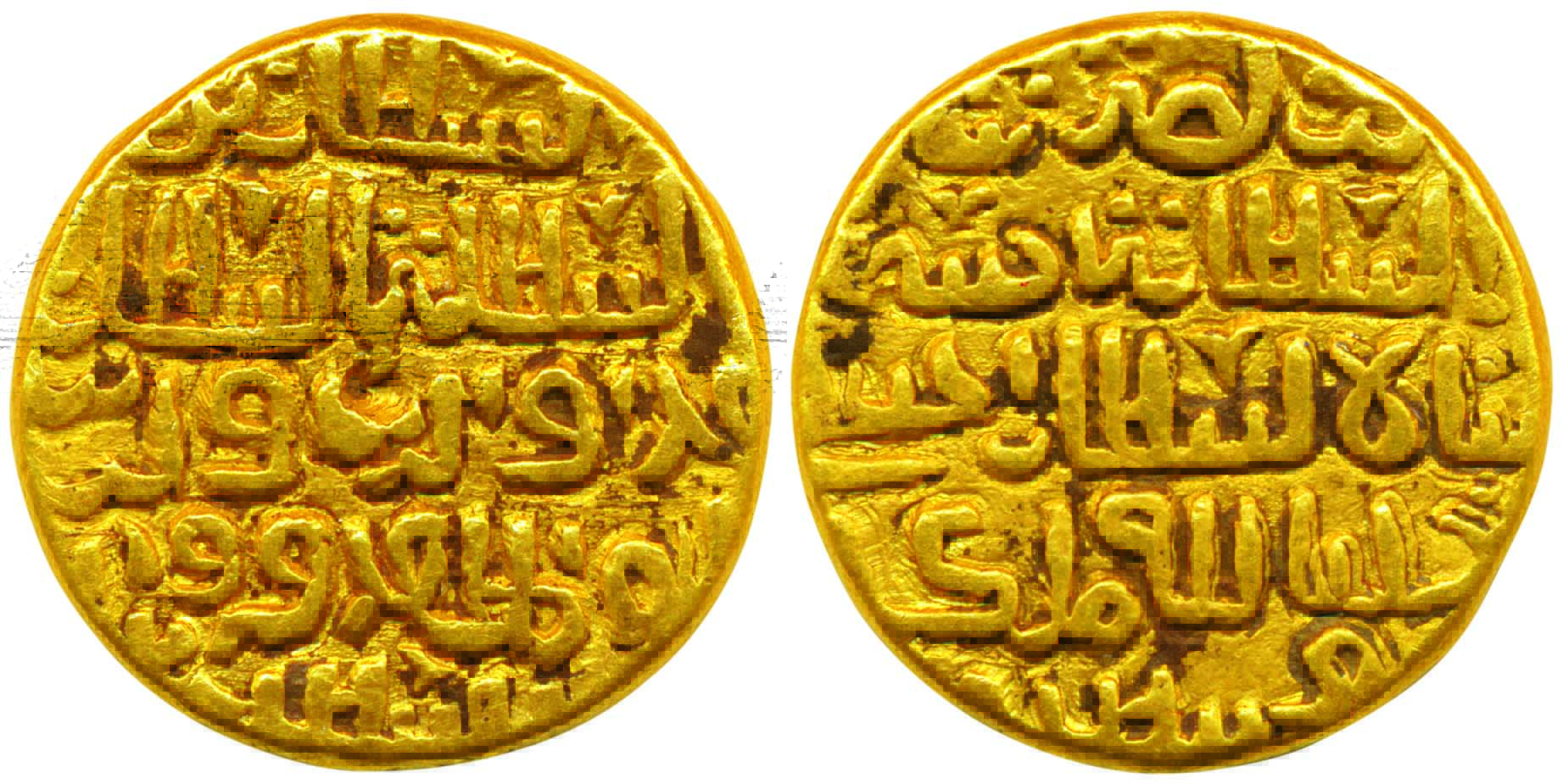 Ala ud Din Firuz Shah II (AD 1531-1532), Gold, 10.55 g, Tanka, mintless.Unpublished and kn