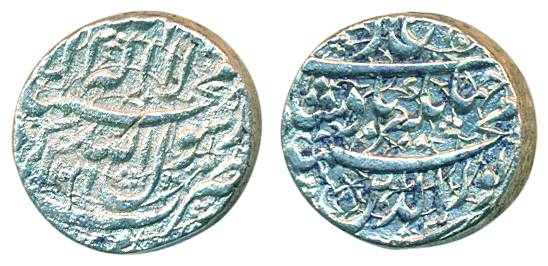 Jahangir, Silver, 13.56 g, Heavy Rupee, Agra mint, Kalima on obv, nur ud din type on rev, 