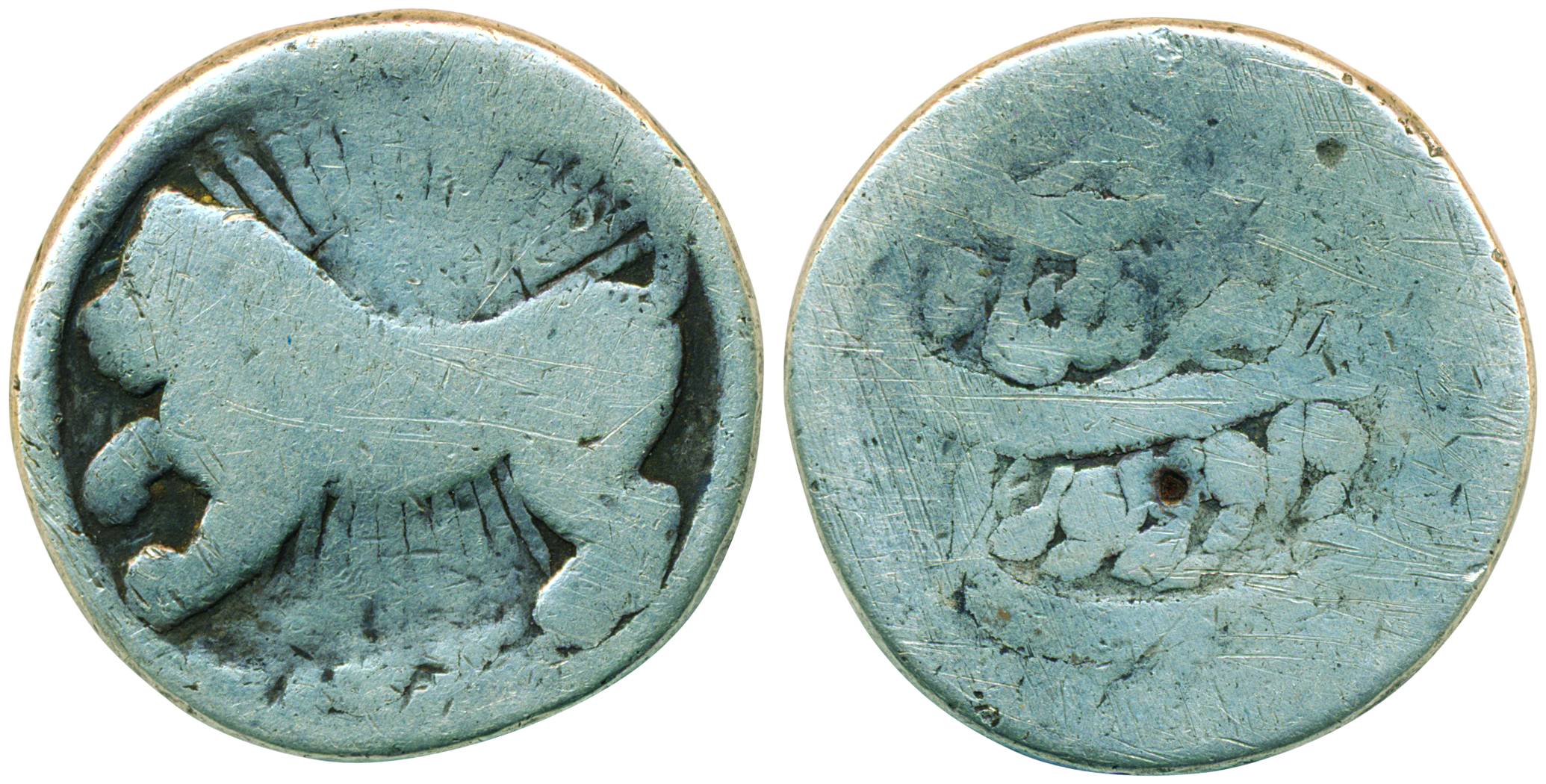 Jahangir, Silver,Zodiac Rupee, 10.51 g, Ahmedabad Mint, Leo sign, AH 1027/13 (KM 150.11).F