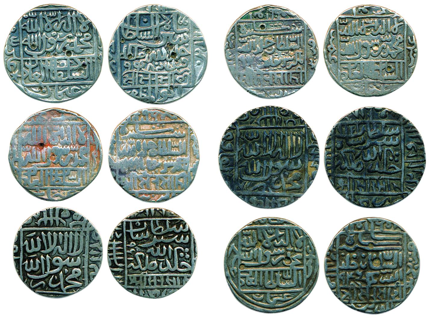 Sher Shah Suri, Silver (6), Rupee, assorted lot of different mints and varieties. Fine+ to