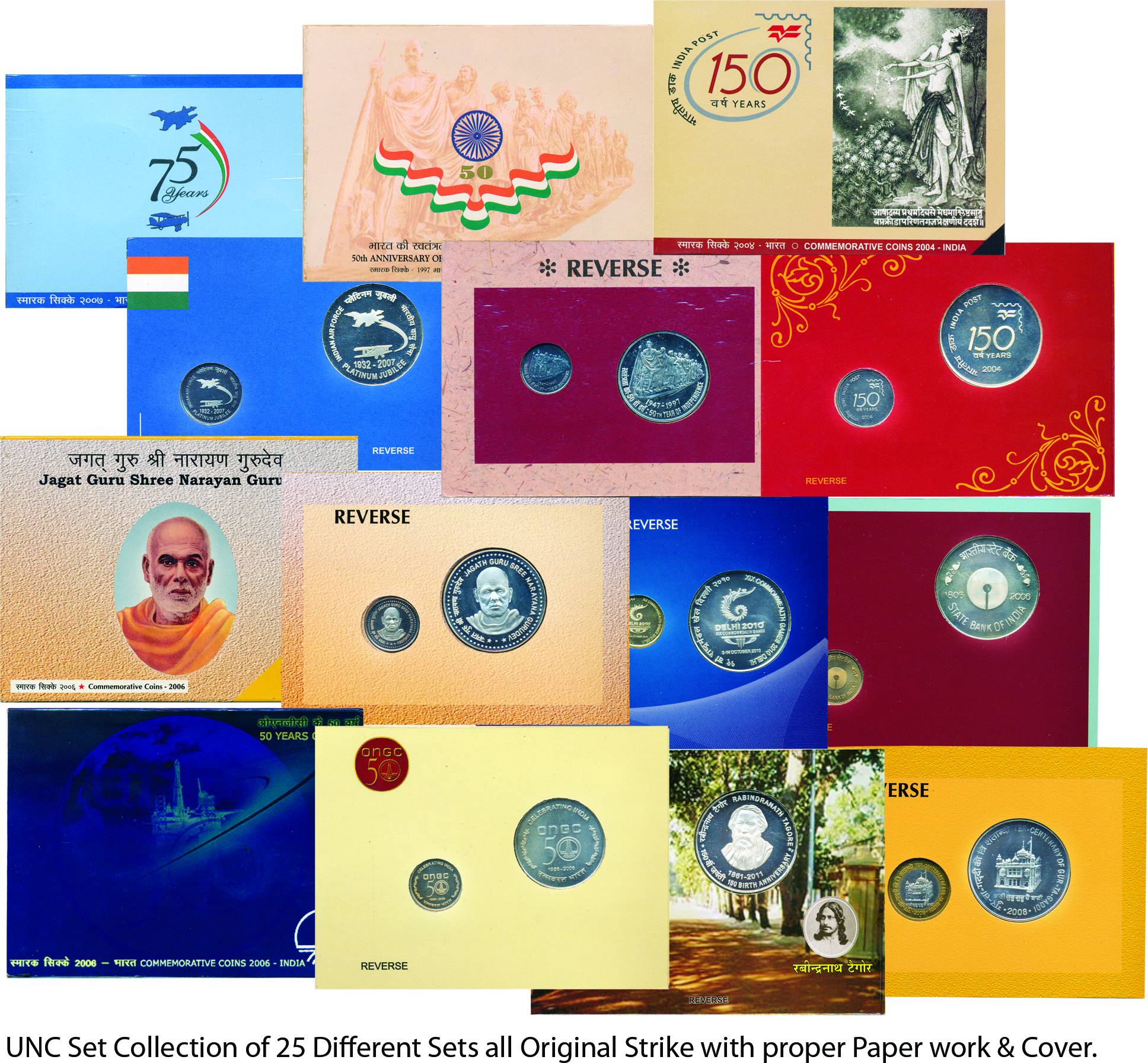 UNC Set Collection of 25 Different Sets all Original Strike with proper Paper work &amp; C