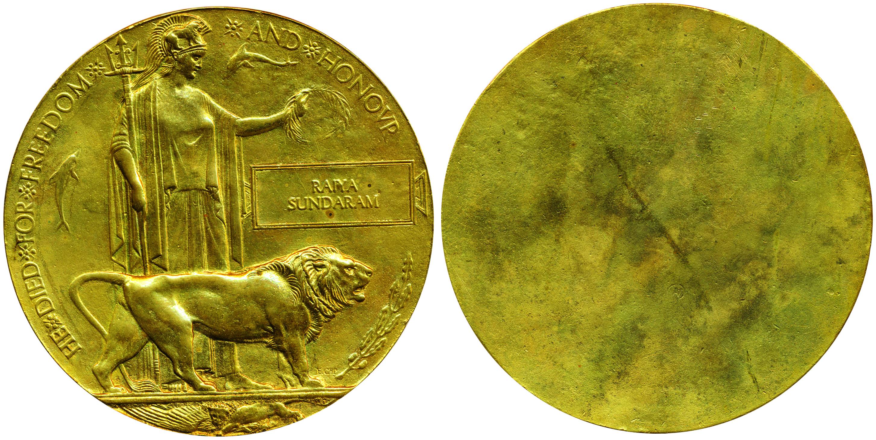 Memorial Plaque, Bronze, Goddess Britannia bestowing a laurel crown on a rectangular table