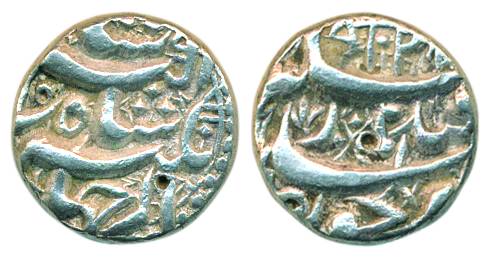 Jahangir, Silver, Rupee, Qandhar mint, AH 102x. Very Fine, Scarce.
