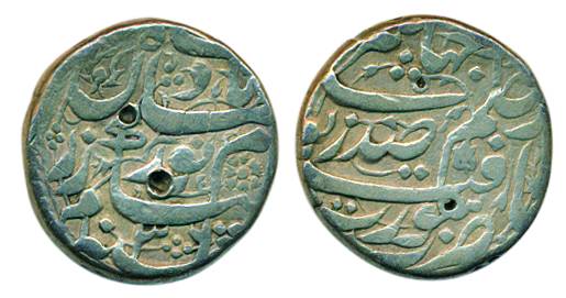 Nur Jahan, Silver,Rupee, Surat Mint, AH 1036 (KM 168.6). Test marks, Very Fine+, Rare.